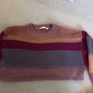Altar'd State Multicolor Striped Sweater